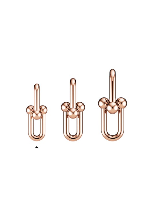 Tiffany & Co. Tiffany HardWear Medium Link oorhangers van 18 karaat roségoud 81776 - detail 5 undefined