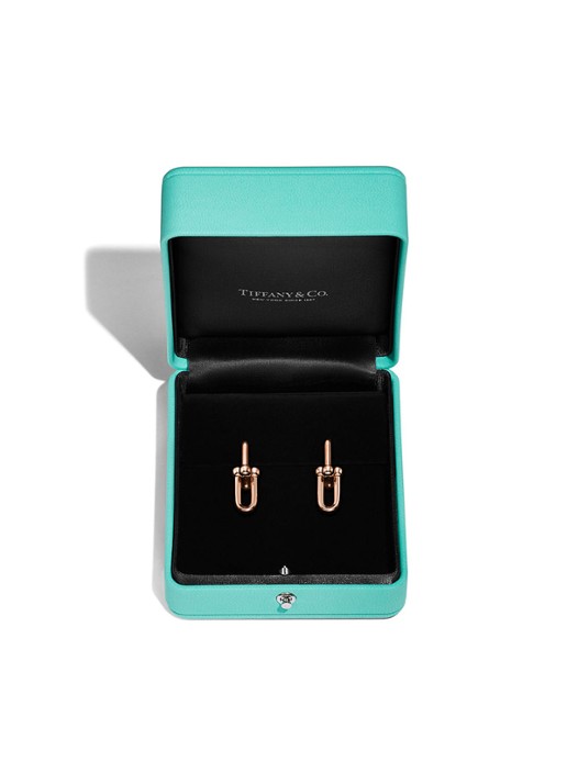 Tiffany & Co. Tiffany HardWear Medium Link oorhangers van 18 karaat roségoud 81776 - detail 6 undefined