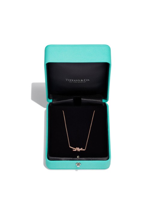 Tiffany & Co. Tiffany Knot ketting van 18 karaat roségoud met diamant 84881 - detail 5 undefined
