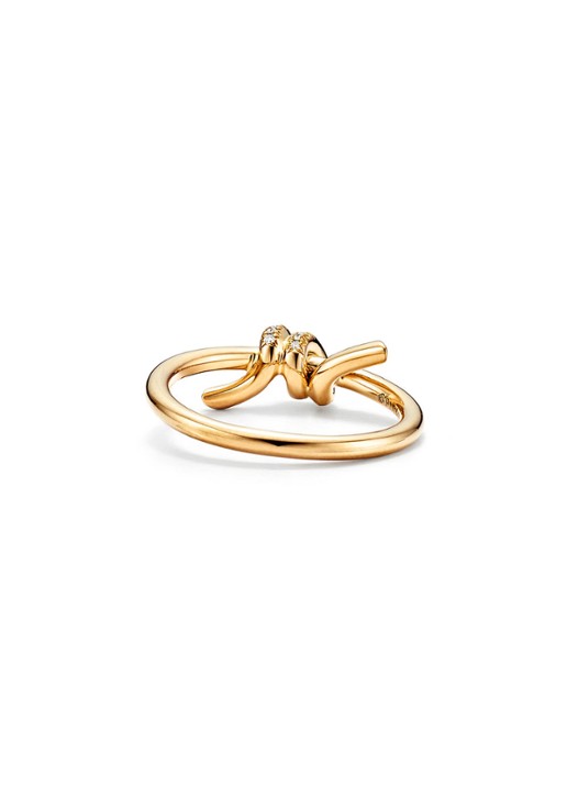 Tiffany & Co. Tiffany Knot ring van 18 karaat geelgoud met diamant 6692 - detail 3 undefined