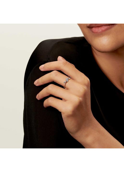Tiffany & Co. Tiffany Knot ring van 18 karaat roségoud met diamant 85814 - achterkant 6 undefined