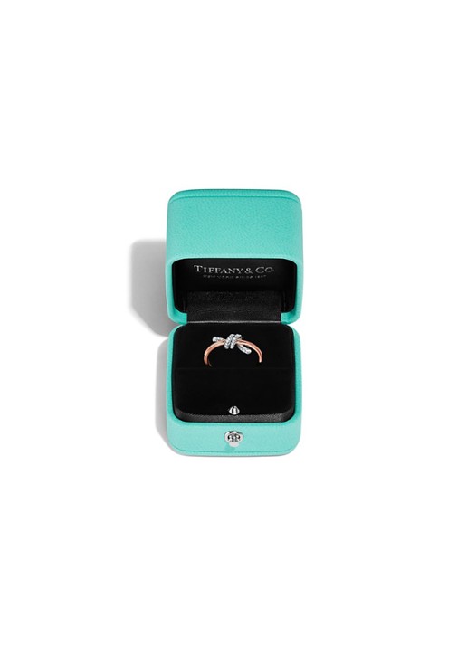 Tiffany & Co. Tiffany Knot ring van 18 karaat roségoud met diamant 85814 - detail 3 undefined