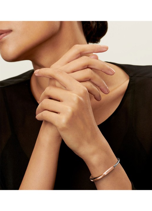 Tiffany & Co. Tiffany Lock bangle van 18 karaat rosé- en witgoud 78990 - achterkant undefined