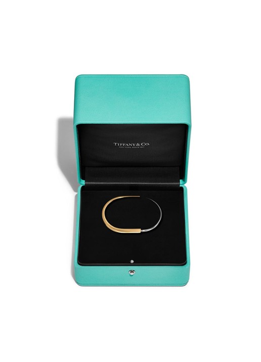 Tiffany & Co. Tiffany Lock bangle van 18 karaat wit- en geelgoud 82984 - detail 5 undefined