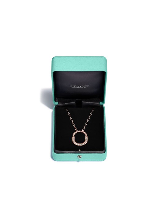 Tiffany & Co. Tiffany Lock ketting van 18 karaat roségoud met diamant 77314 - detail 6 undefined