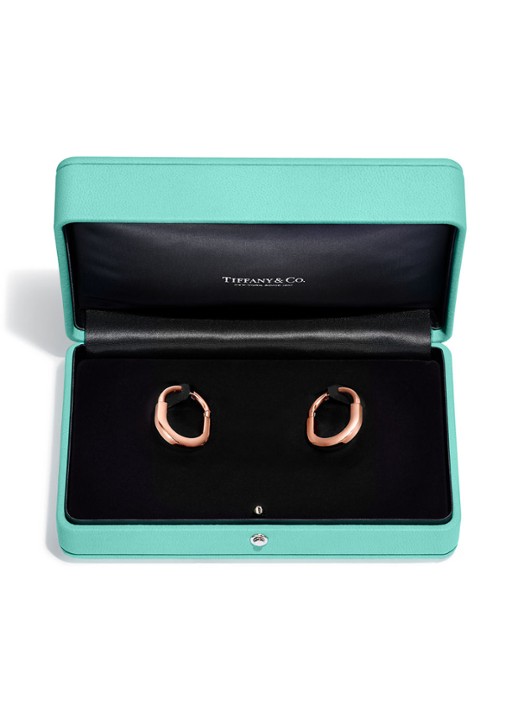 Tiffany & Co. Tiffany Lock Medium oorringen van 18 karaat roségoud met diamant 77294 - detail 3 undefined