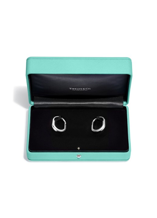 Tiffany & Co. Tiffany Lock Medium oorringen van 18 karaat witgoud met diamant 77296 - detail 3 undefined