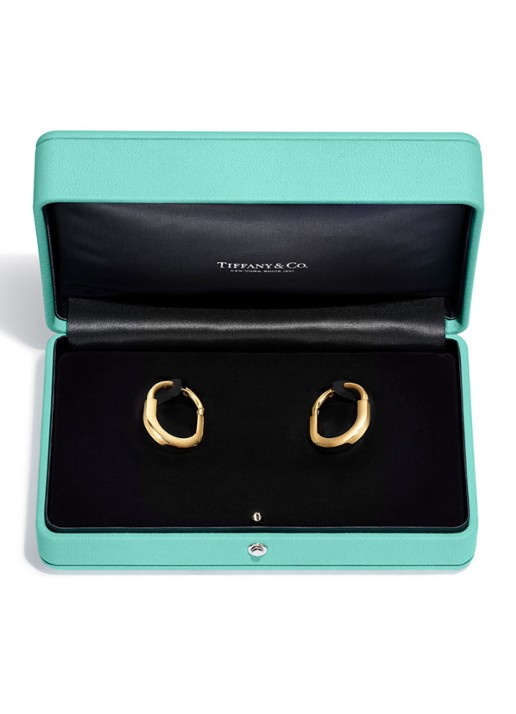 Tiffany & Co. Tiffany Lock oorringen van 18 karaat geelgoud met diamanten, Medium 77295 - detail 5 undefined