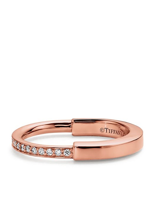Tiffany & Co. Tiffany Lock ring van 18 karaat roségoud met diamant 77305 - detail 3 undefined