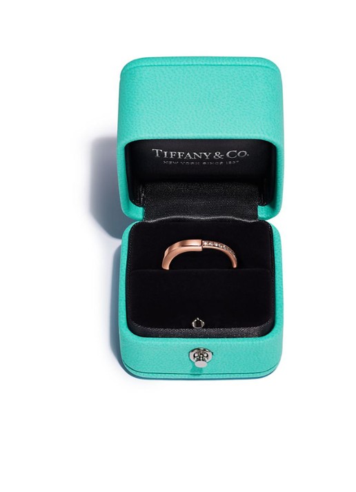 Tiffany & Co. Tiffany Lock ring van 18 karaat roségoud met diamant 77305 - detail 4 undefined