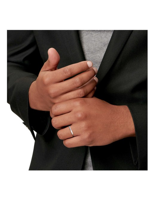 Tiffany & Co. Tiffany Lock ring van 18 karaat witgoud met diamant 77307 - detail 4 undefined