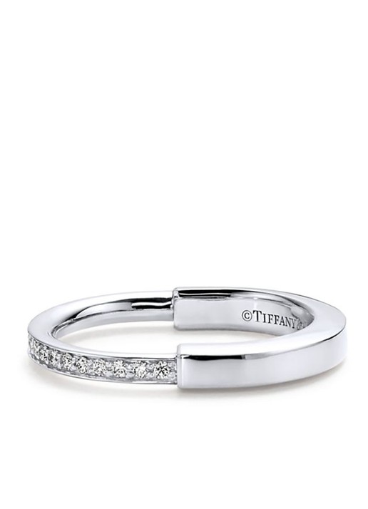 Tiffany & Co. Tiffany Lock ring van 18 karaat witgoud met diamant 77307 - detail 5 undefined