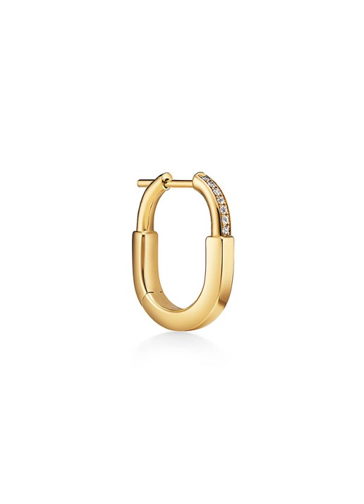 Tiffany & Co. Tiffany Lock Small oorringen van 18 karaat geelgoud met diamant 83005 - voorkant 5 undefined