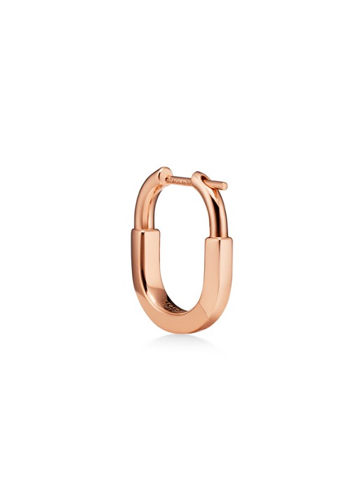 Tiffany & Co. Tiffany Lock Small oorringen van 18 karaat roségoud met diamant 83004 - detail 4 undefined