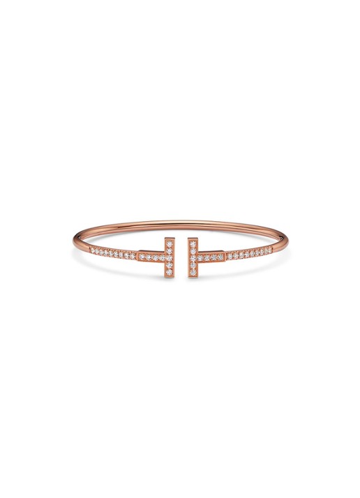 Tiffany & Co. Tiffany T bangle van 18 karaat roségoud met diamant 80874