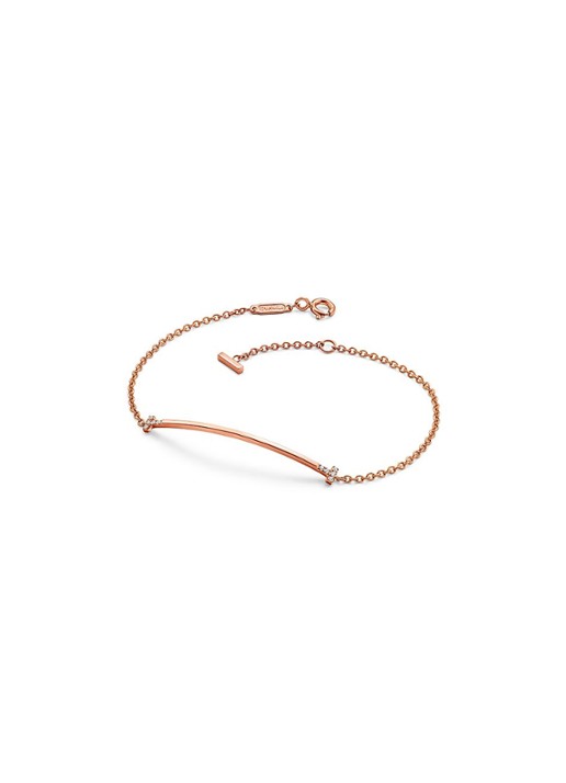 Tiffany & Co. Tiffany T Smile armband van 18 karaat roségoud met diamant 85433 - voorkant 2 undefined