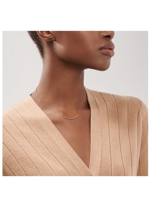 Tiffany & Co. Tiffany T Smile ketting van 18 karaat geelgoud met diamant 71288 - detail 3 undefined