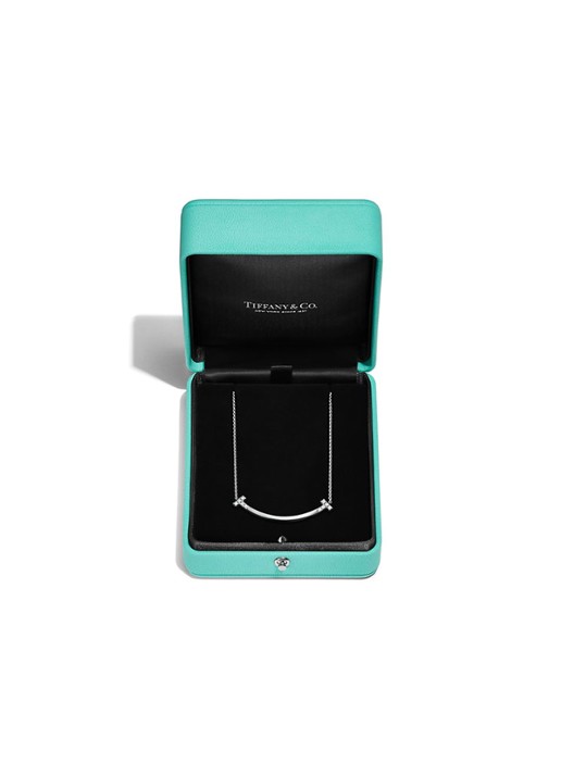 Tiffany & Co. Tiffany T Smile ketting van 18 karaat witgoud met diamant 84618 - detail 7 undefined