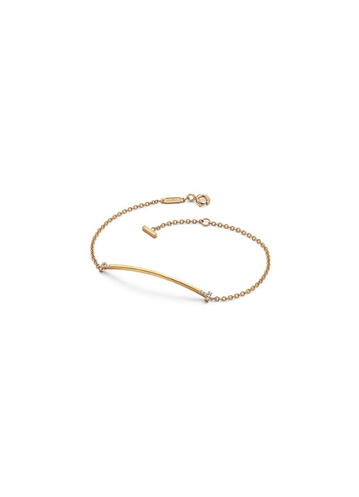 Tiffany & Co. Tiffany T Smile Small armband van 18 karaat geelgoud met diamant 85434 - voorkant 3 undefined