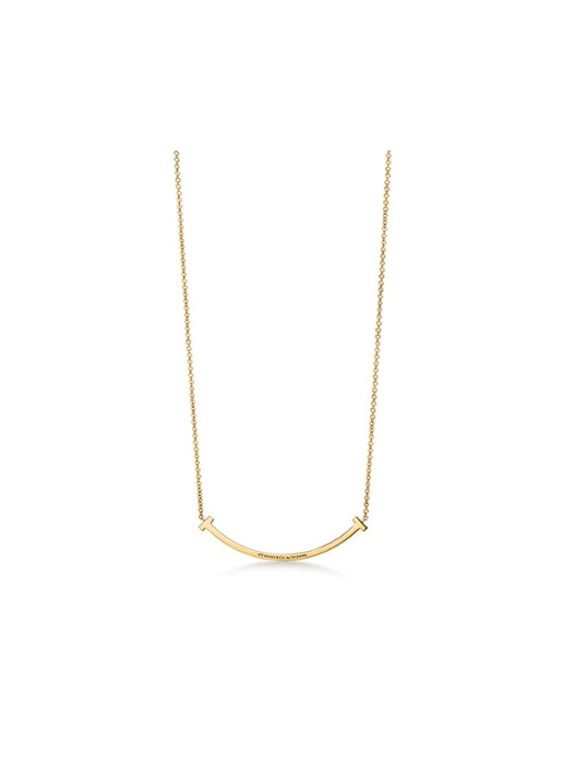 Tiffany & Co. Tiffany T Smile Small ketting van 18 karaat geelgoud met diamant 84611 - voorkant 6 undefined