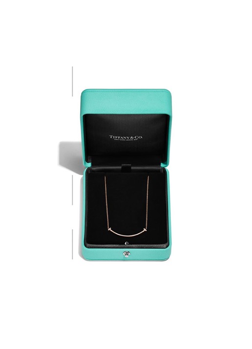 Tiffany & Co. Tiffany T Smile Small ketting van 18 karaat roségoud met diamant 84610 - detail 4 undefined