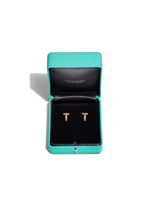 Tiffany & Co. Tiffany T T1 oorringen van 18 karaat roségoud met diamant 81783 - detail 4 undefined