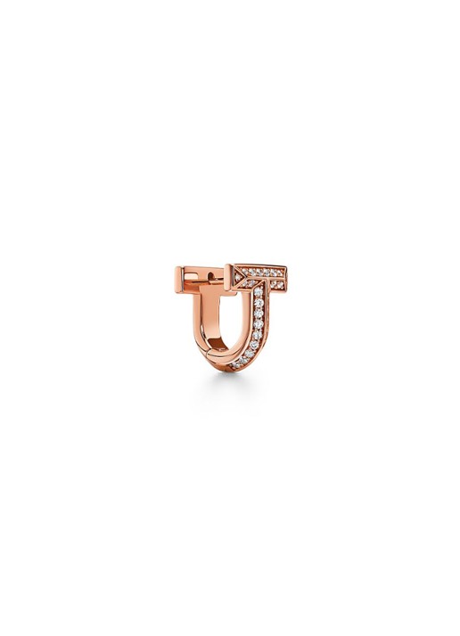 Tiffany & Co. Tiffany T T1 oorringen van 18 karaat roségoud met diamant 81783 - voorkant 6 undefined