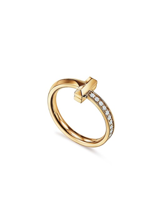 Tiffany & Co. Tiffany T T1 ring van 18 karaat geelgoud met diamant 67939 - voorkant 5 undefined