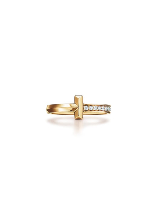 Tiffany & Co. Tiffany T T1 ring van 18 karaat geelgoud met diamant 67939 - voorkant 4 undefined