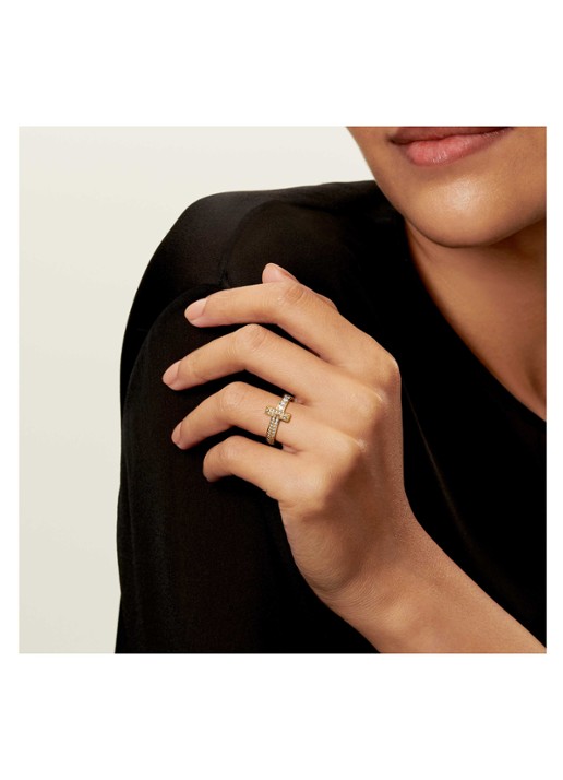 Tiffany & Co. Tiffany T T1 ring van 18 karaat geelgoud met diamant 80886 - achterkant undefined