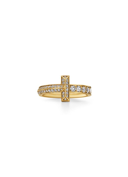 Tiffany & Co. Tiffany T T1 ring van 18 karaat geelgoud met diamant 80886 - voorkant 5 undefined