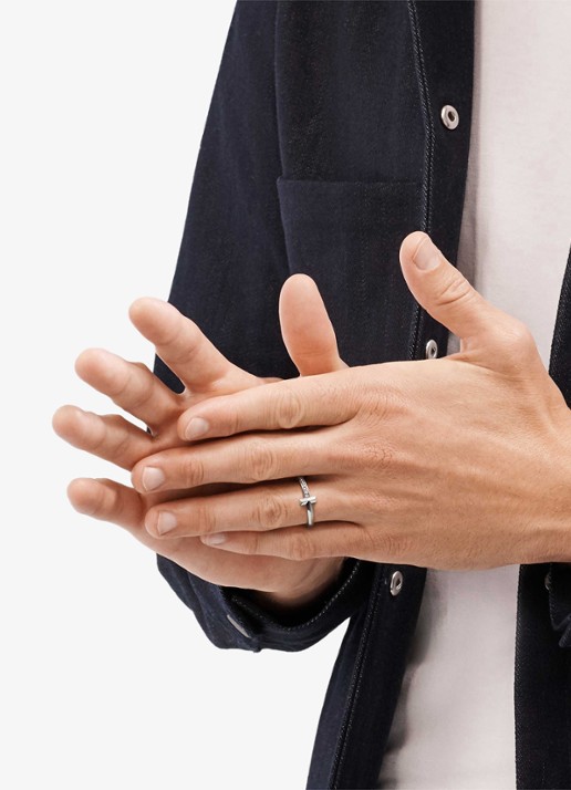 Tiffany & Co. Tiffany T T1 ring van 18 karaat witgoud met diamant 67943 - detail 2 undefined