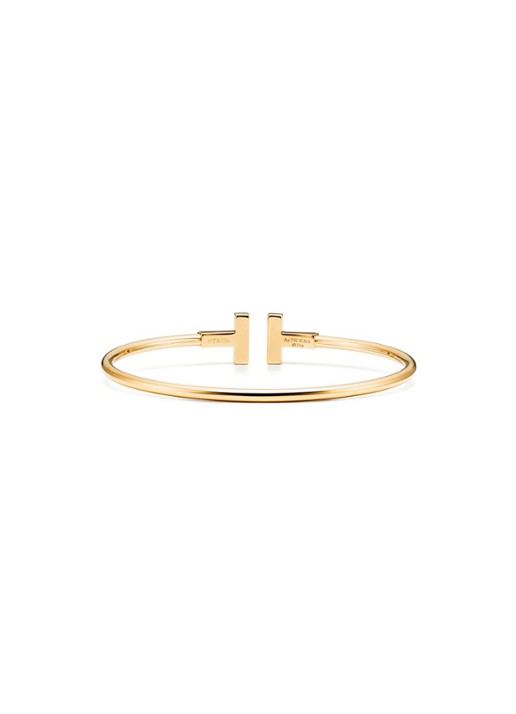 Tiffany & Co. Tiffany T Wire bangle van 18 karaat geelgoud met diamant en parelmoer 75653 - detail 2 undefined