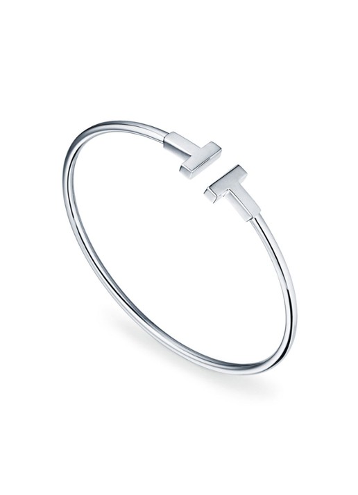 Tiffany & Co. Tiffany T Wire bangle van 18 karaat witgoud 69744 - voorkant 2 undefined
