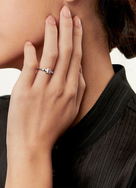 Tiffany & Co. Tiffany T Wire ring van 18 karaat witgoud 70635 - detail 3 undefined