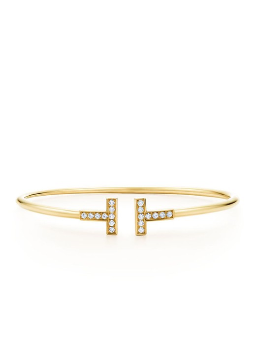 Tiffany & Co. Wire Medium bangle van 18 karaat geelgoud met diamant 69750