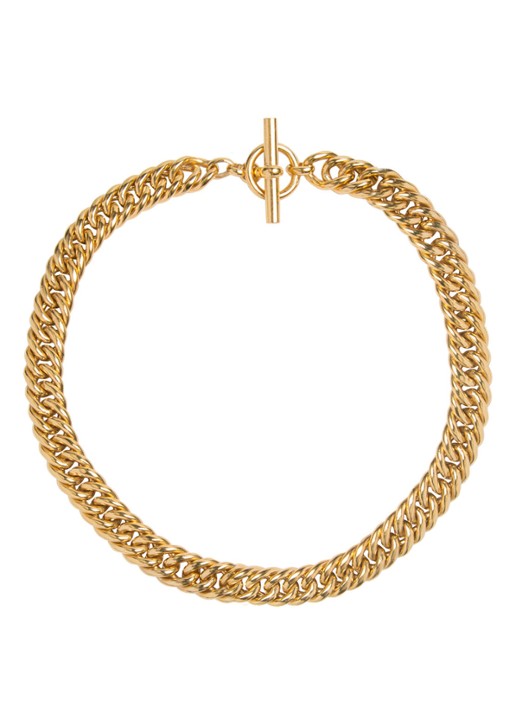 Tilly Sveaas Small Curb schakelketting verguld - voorkant 3 goud