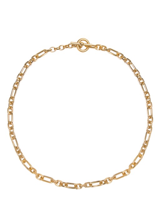 Tilly Sveaas Small Watch Chain schakelketting verguld - voorkant goud