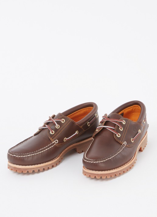 Timberland Authentic 3 Eye Classic bootschoen van leer - detail 3 bruin
