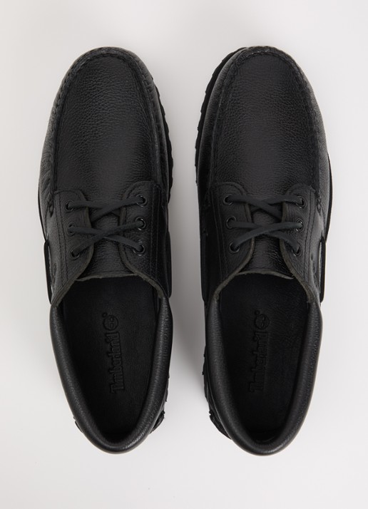 Timberland Authentic bootschoen van leer - detail 2 zwart