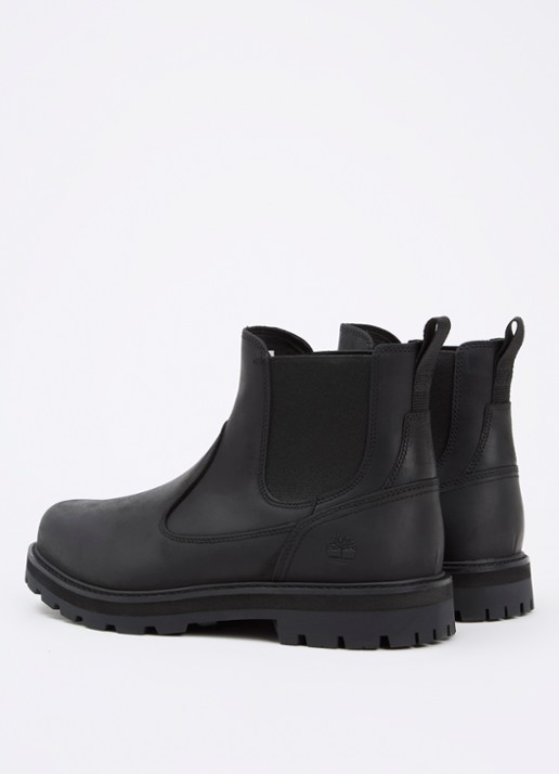 Timberland Britton Road chelsea boot van leer - achterkant 2 zwart