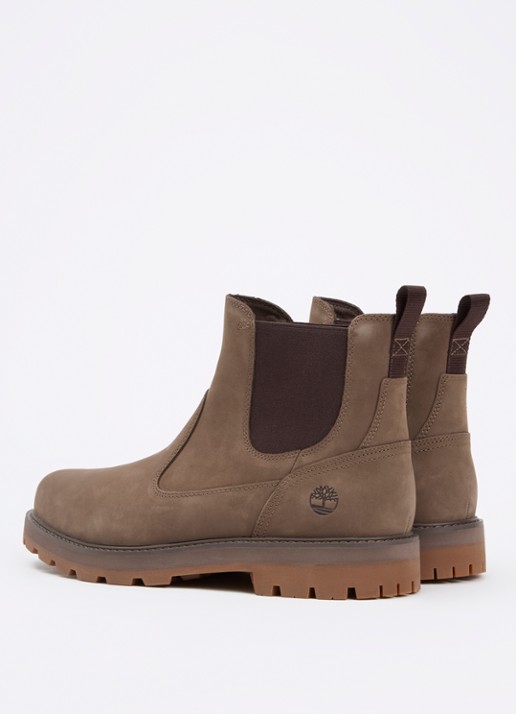 Timberland Britton Road chelsea boot van suède - achterkant 3 lichtbruin