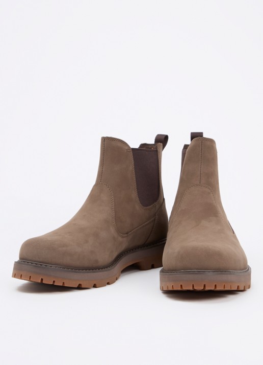 Timberland Britton Road chelsea boot van suède - detail lichtbruin