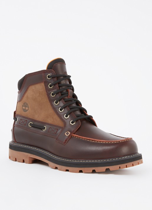 Timberland Britton road veterboot van leer - voorkant donkerbruin
