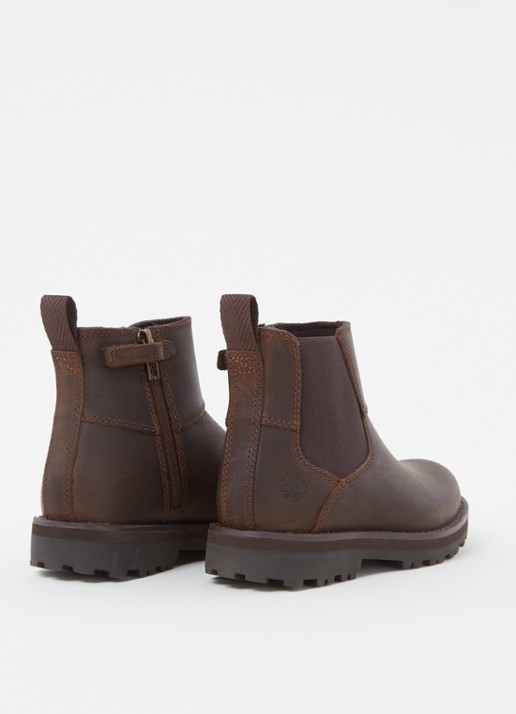 Timberland Courma chelsea boot van leer - detail donkerbruin