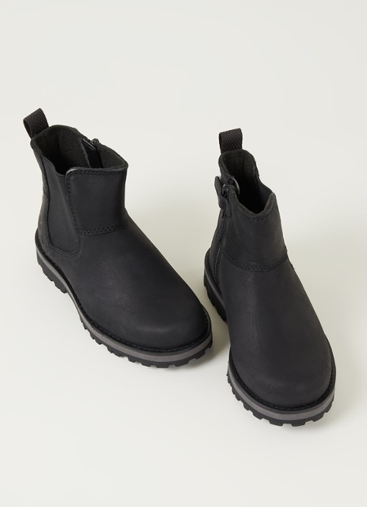 Timberland Courma enkellaars van leer - voorkant 2 zwart