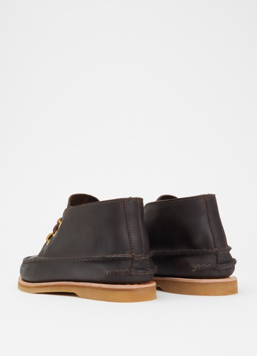 Timberland Crafted Boat veterschoen van suède - achterkant donkerbruin