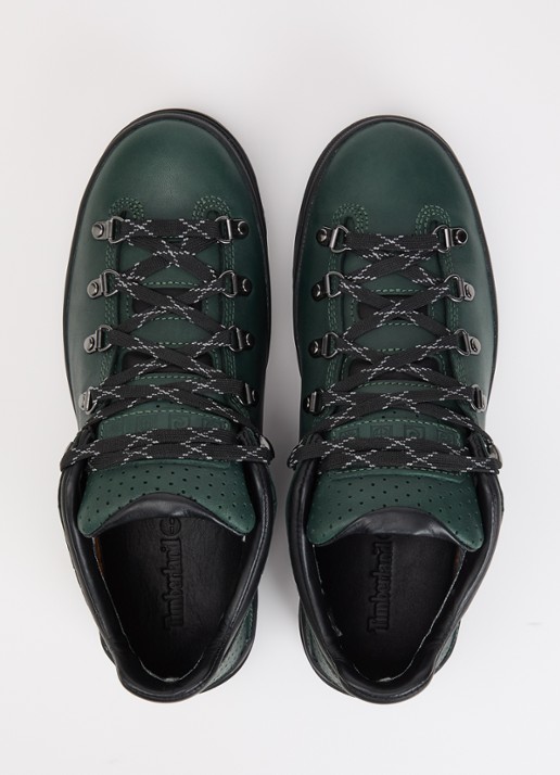 Timberland Low Lace GTX veterschoen van leer - detail 4 groen
