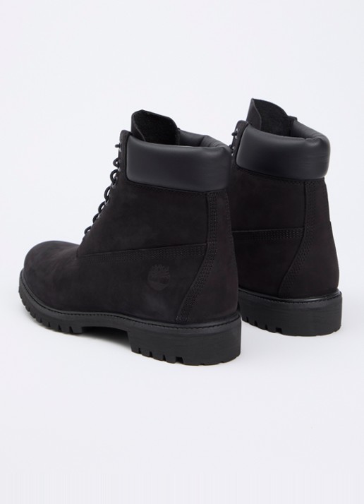 Timberland Premium 6-Inch veterboot van leer - achterkant zwart