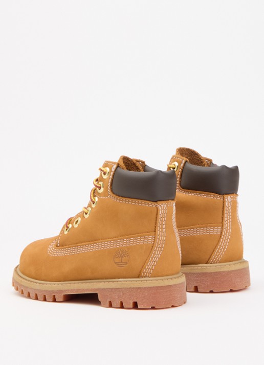 Timberland Premium 6 Inch veterboot van nubuck  - achterkant 4 camel